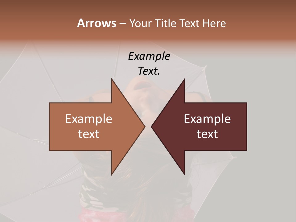 Black Cosmetic Umbrella PowerPoint Template