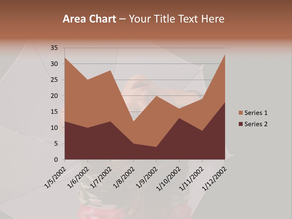 Black Cosmetic Umbrella PowerPoint Template