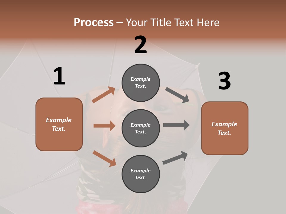 Black Cosmetic Umbrella PowerPoint Template