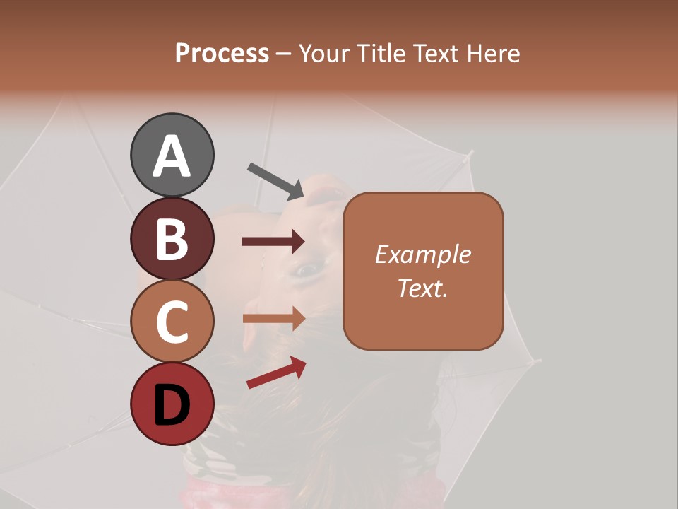 Black Cosmetic Umbrella PowerPoint Template