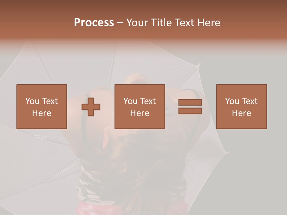 Black Cosmetic Umbrella PowerPoint Template