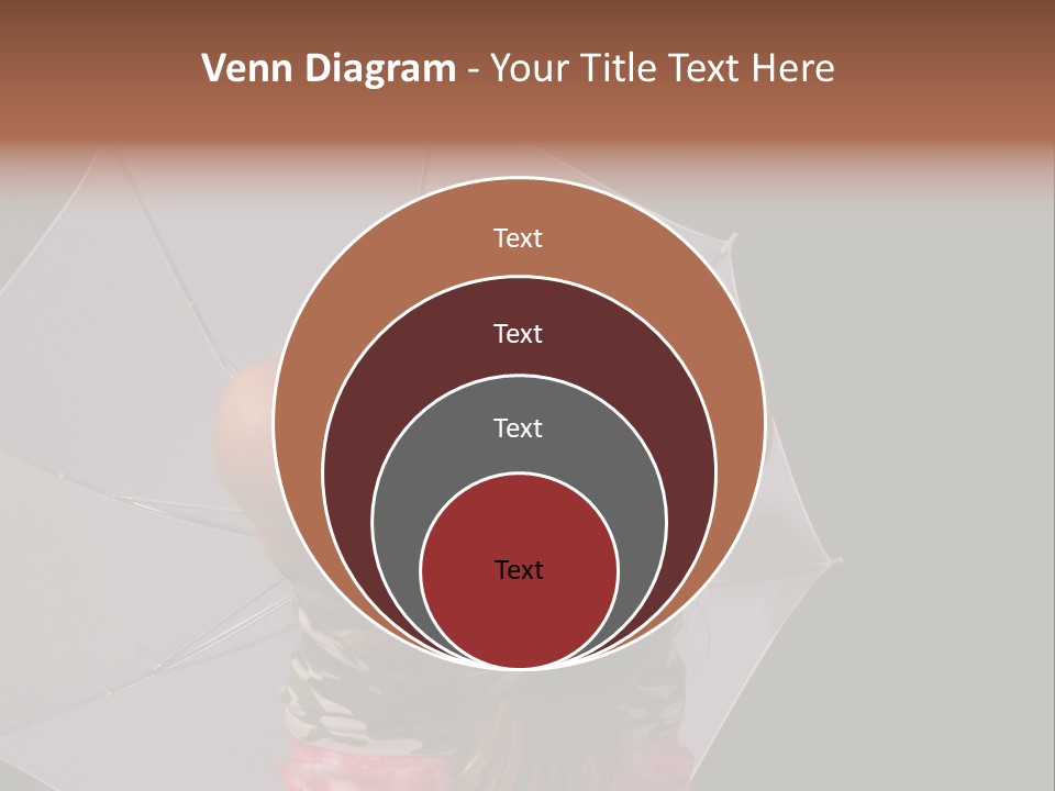 Black Cosmetic Umbrella PowerPoint Template