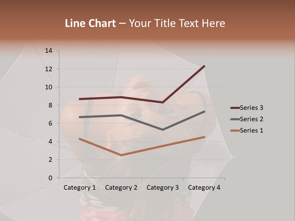 Black Cosmetic Umbrella PowerPoint Template