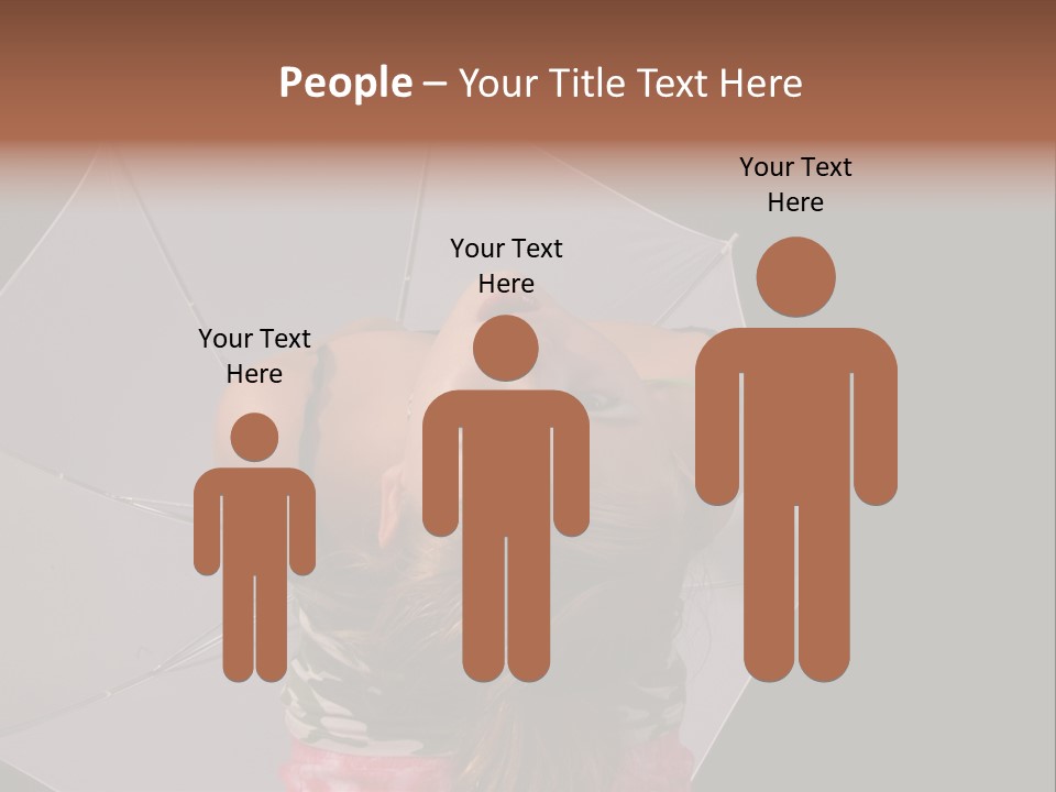 Black Cosmetic Umbrella PowerPoint Template