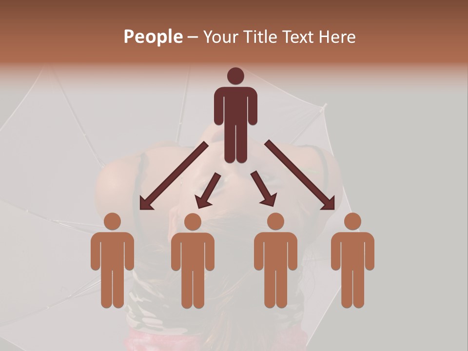 Black Cosmetic Umbrella PowerPoint Template