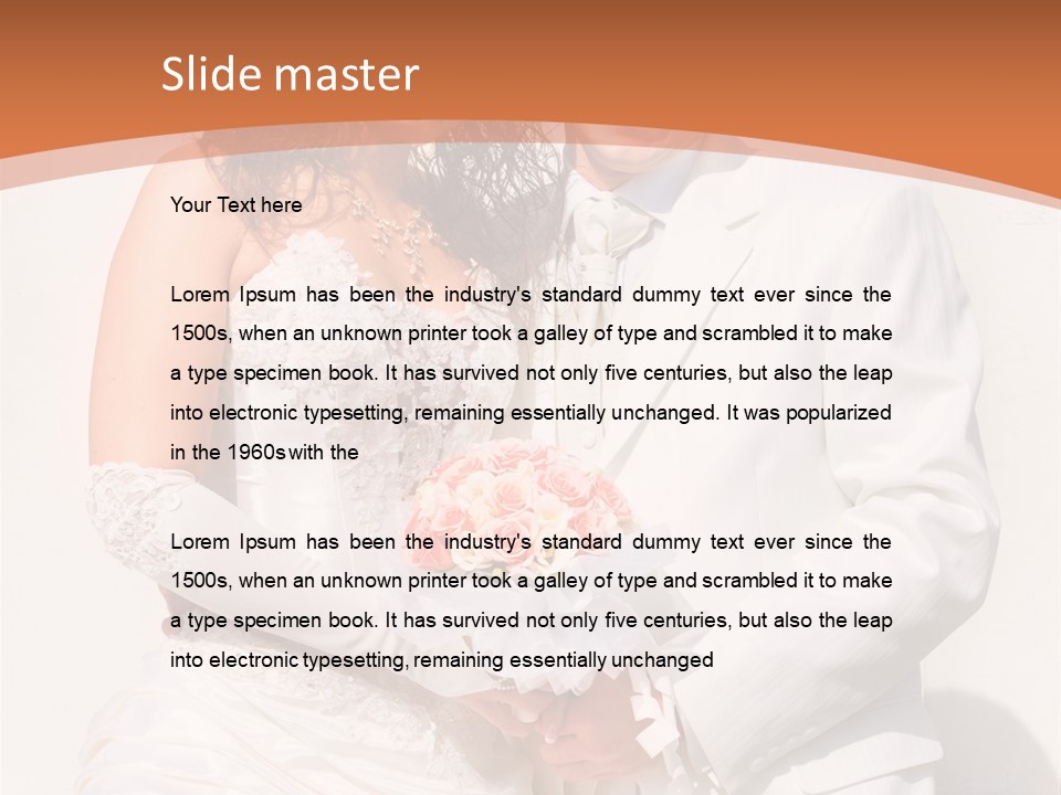 Fashion Caucasian Cheerful PowerPoint Template