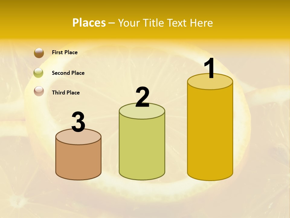 Close Citrus Fruity PowerPoint Template