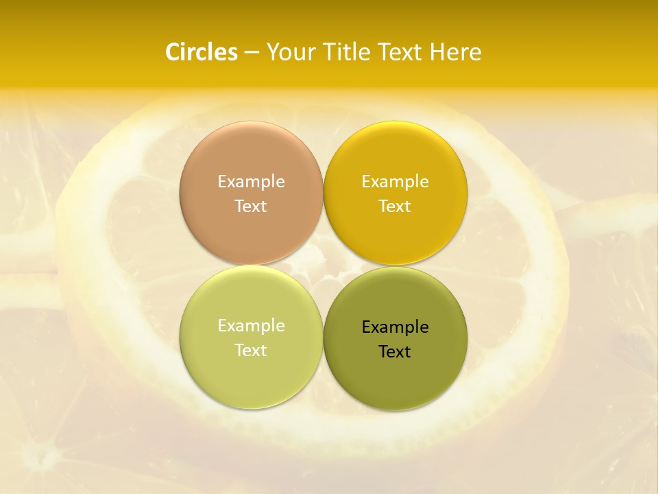 Close Citrus Fruity PowerPoint Template