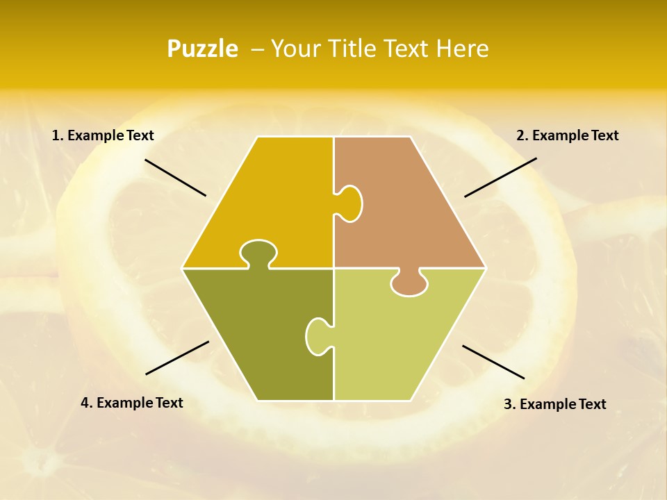 Close Citrus Fruity PowerPoint Template