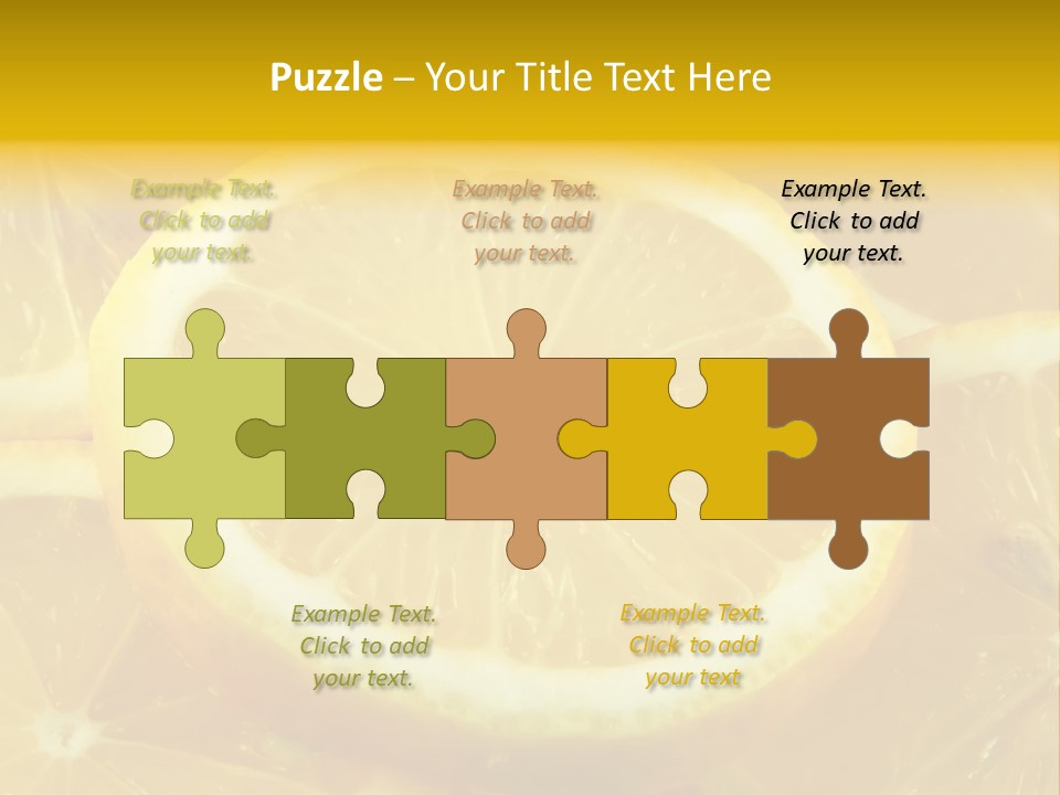 Close Citrus Fruity PowerPoint Template