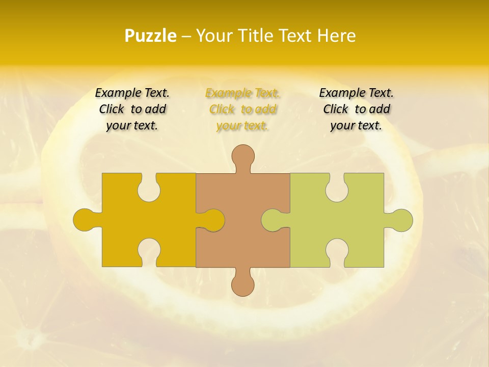 Close Citrus Fruity PowerPoint Template