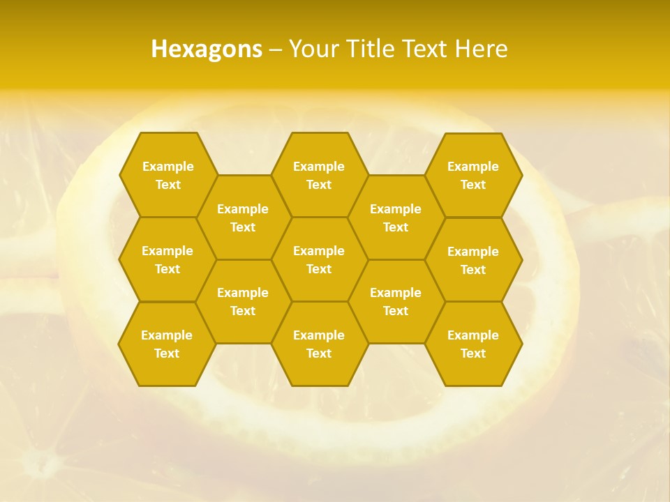 Close Citrus Fruity PowerPoint Template