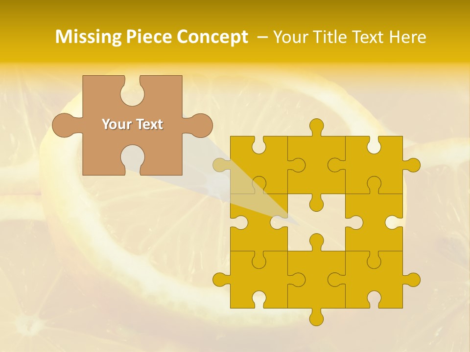 Close Citrus Fruity PowerPoint Template