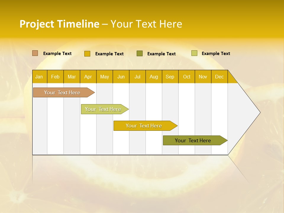 Close Citrus Fruity PowerPoint Template