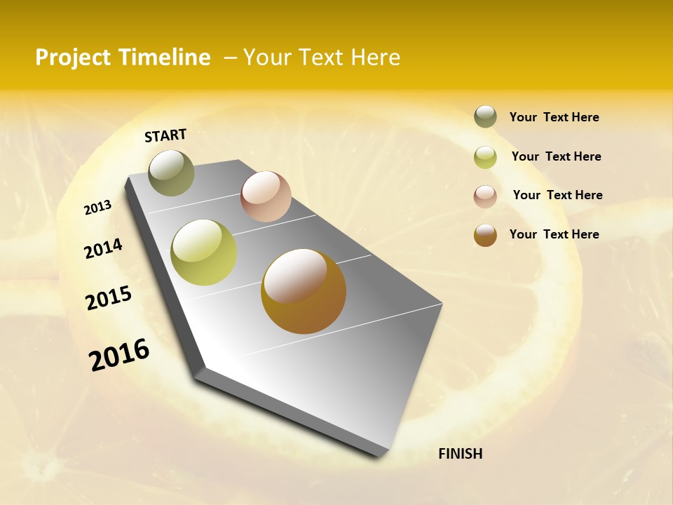 Close Citrus Fruity PowerPoint Template