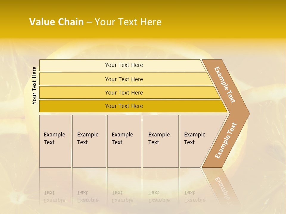 Close Citrus Fruity PowerPoint Template