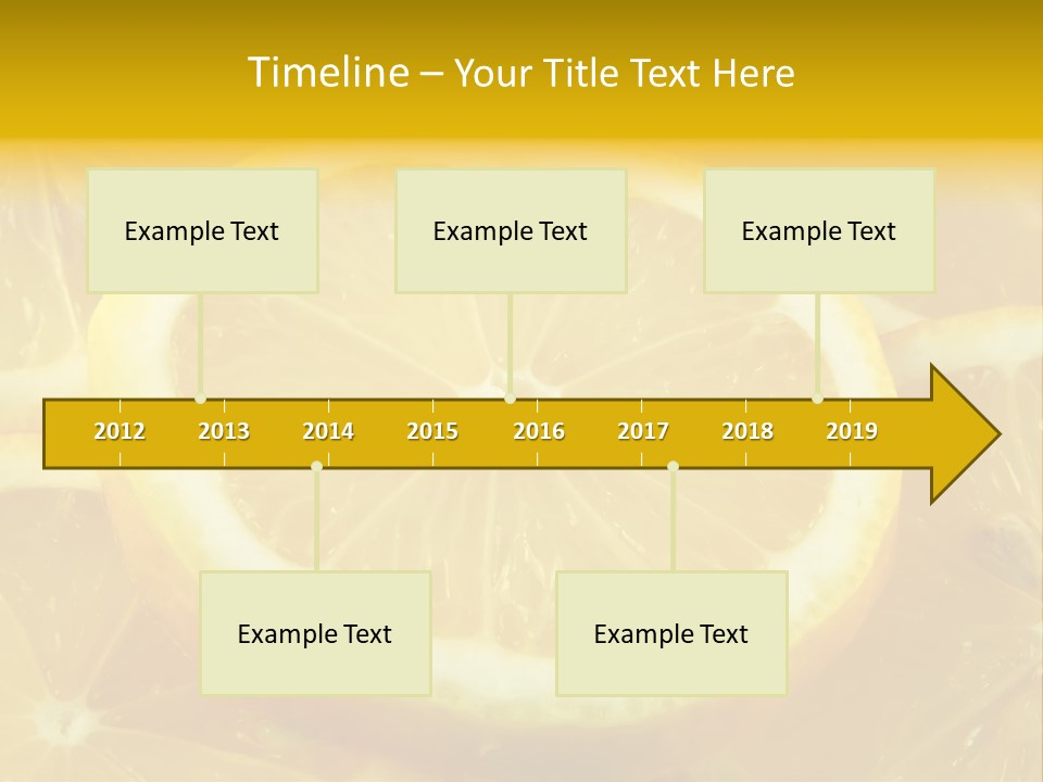 Close Citrus Fruity PowerPoint Template