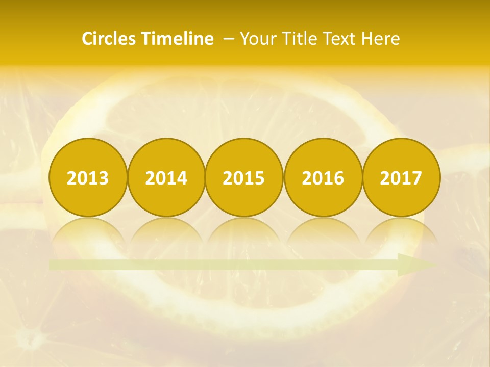 Close Citrus Fruity PowerPoint Template