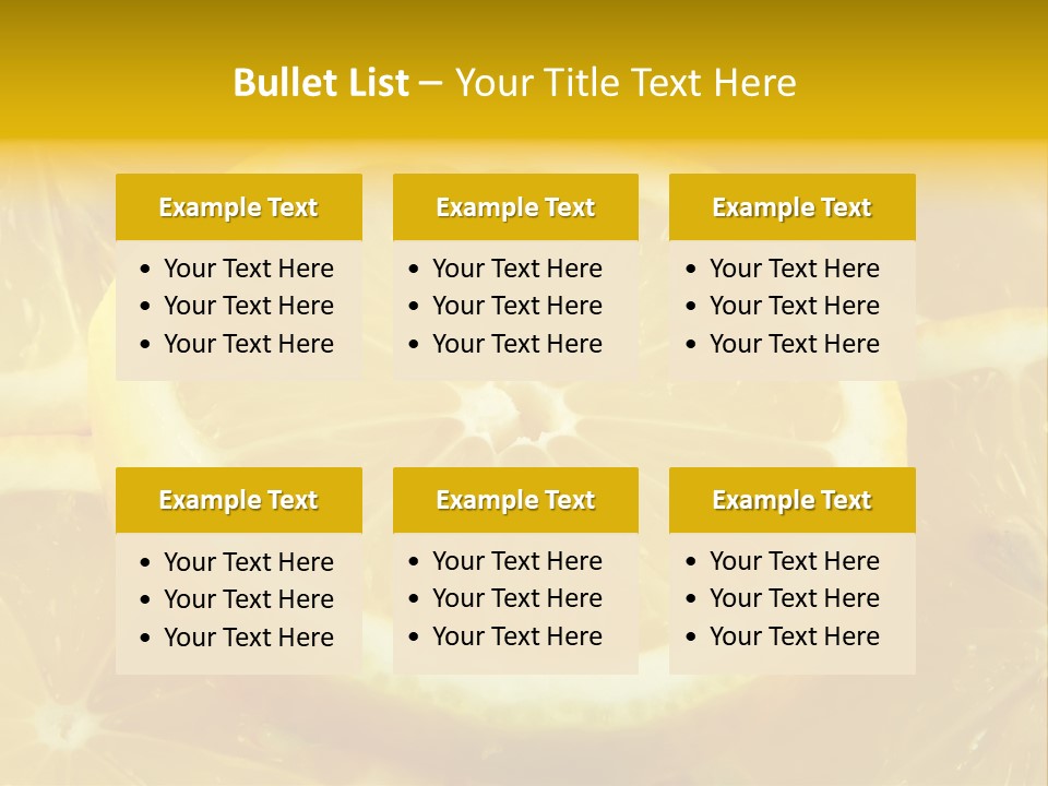 Close Citrus Fruity PowerPoint Template