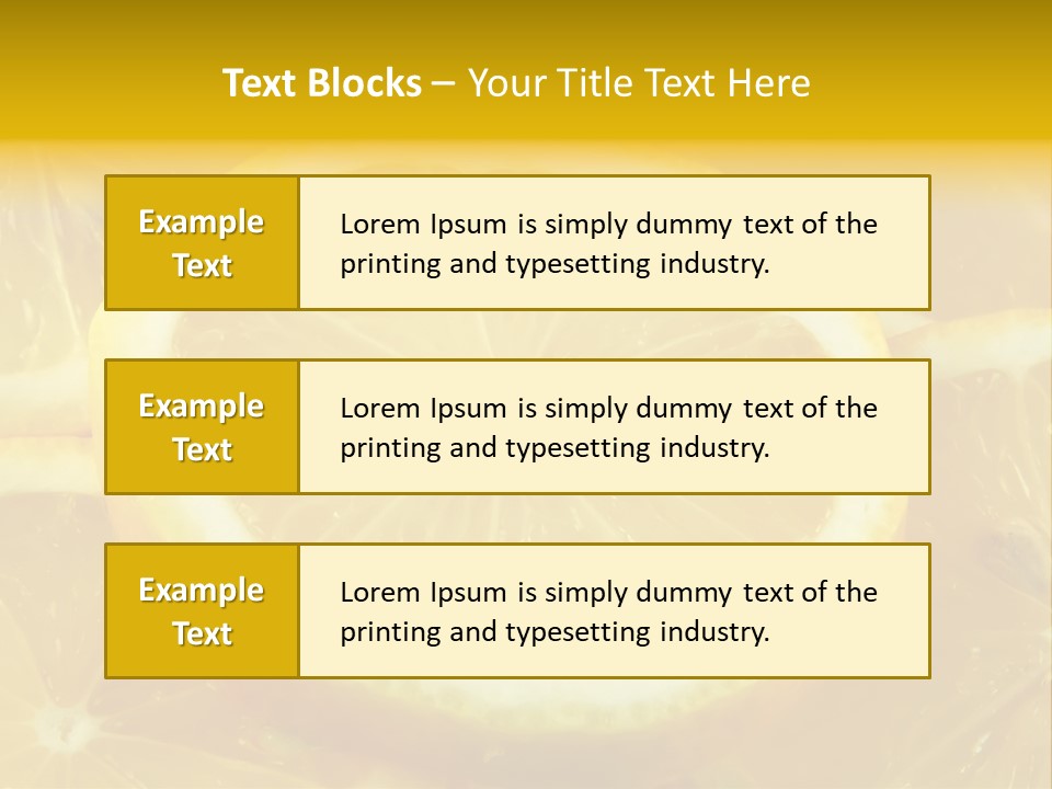 Close Citrus Fruity PowerPoint Template