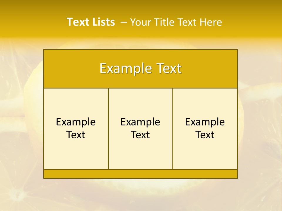 Close Citrus Fruity PowerPoint Template