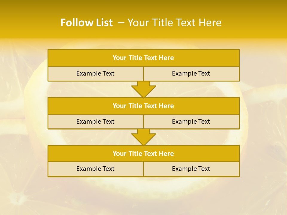 Close Citrus Fruity PowerPoint Template