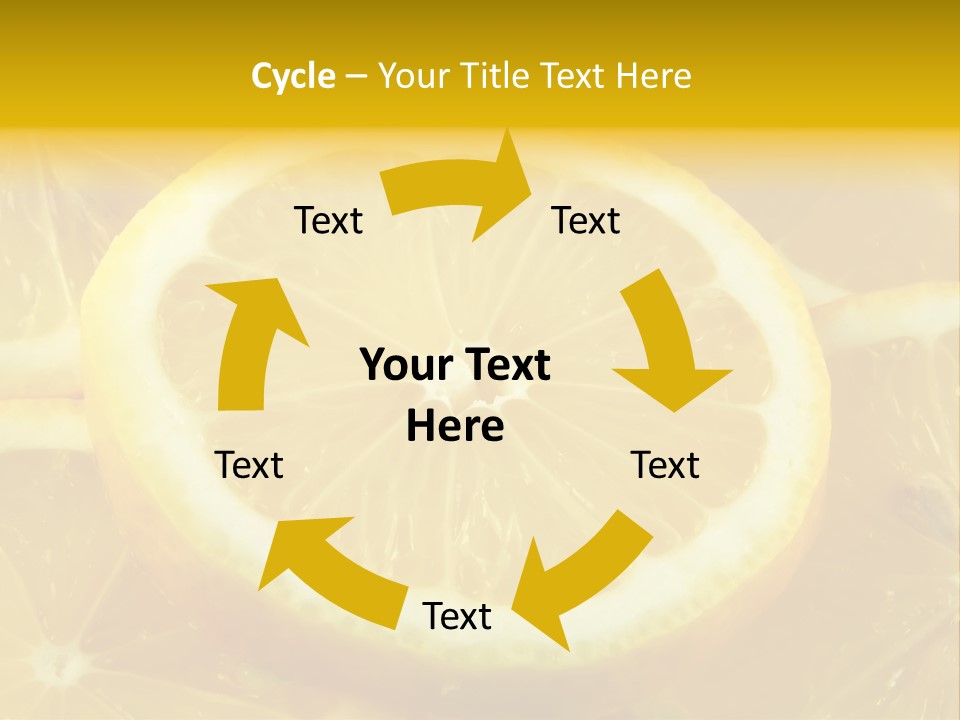 Close Citrus Fruity PowerPoint Template