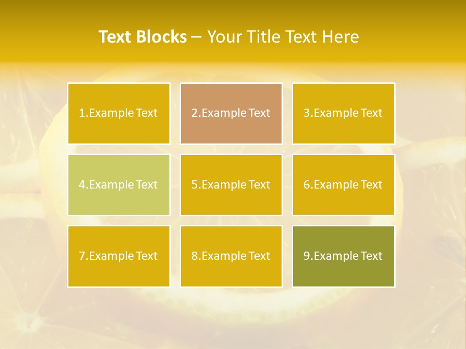 Close Citrus Fruity PowerPoint Template