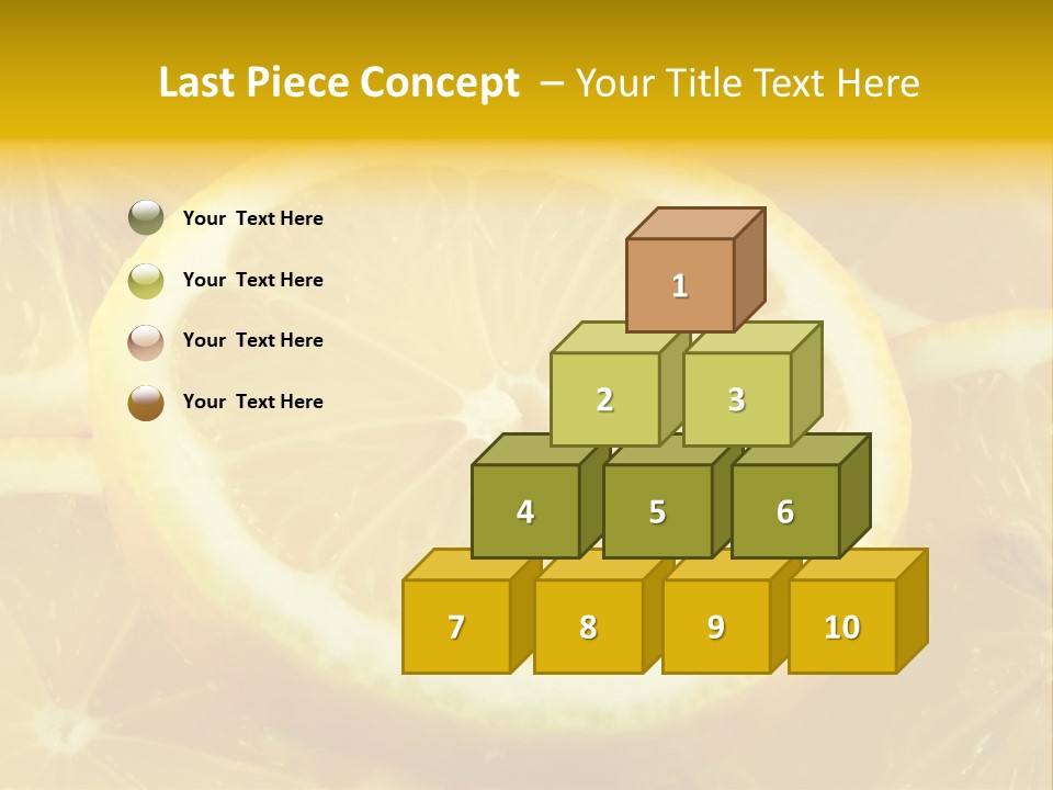 Close Citrus Fruity PowerPoint Template