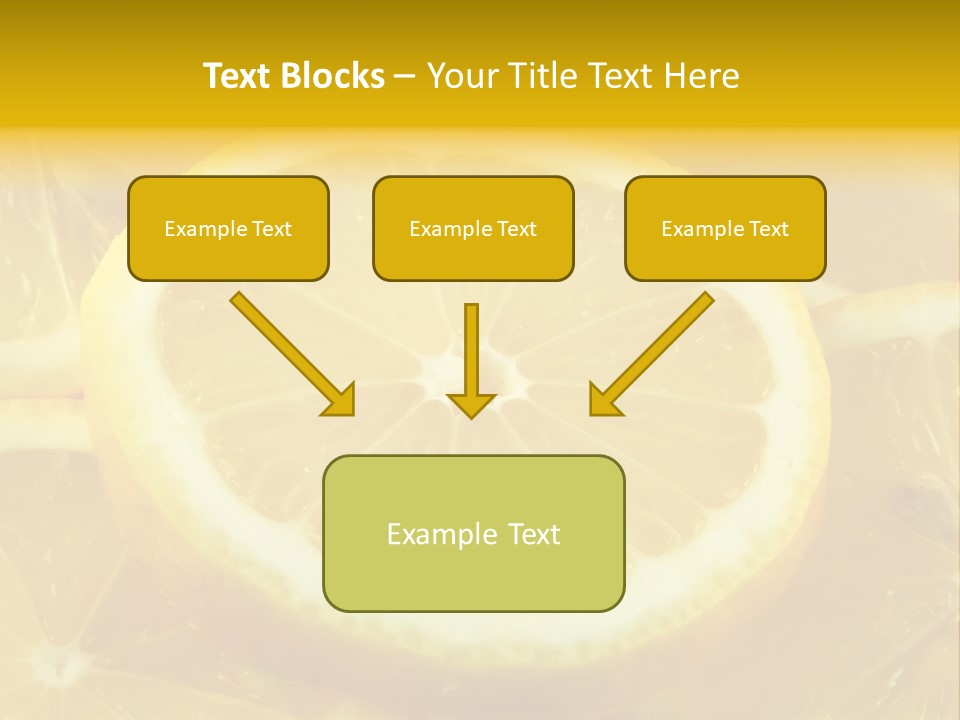 Close Citrus Fruity PowerPoint Template