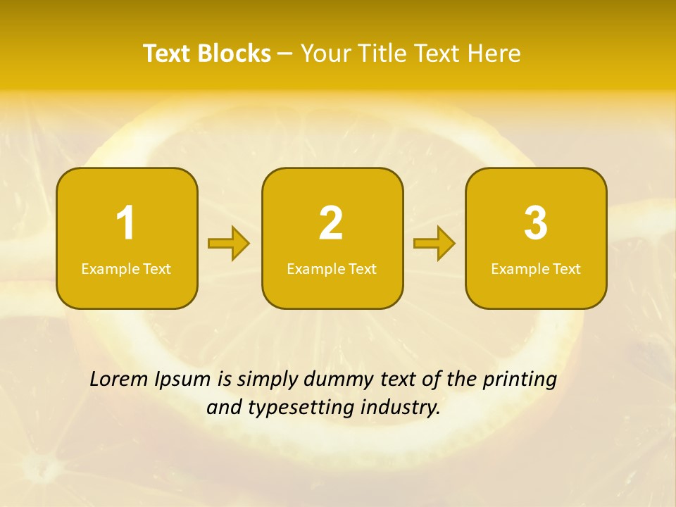 Close Citrus Fruity PowerPoint Template