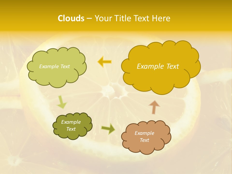 Close Citrus Fruity PowerPoint Template