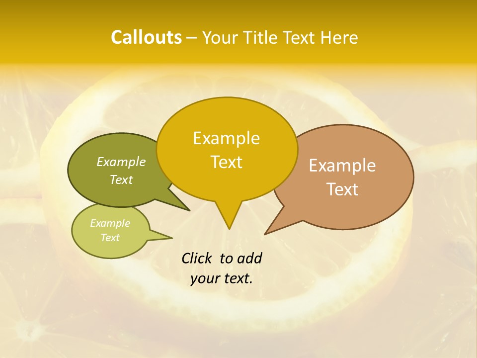 Close Citrus Fruity PowerPoint Template