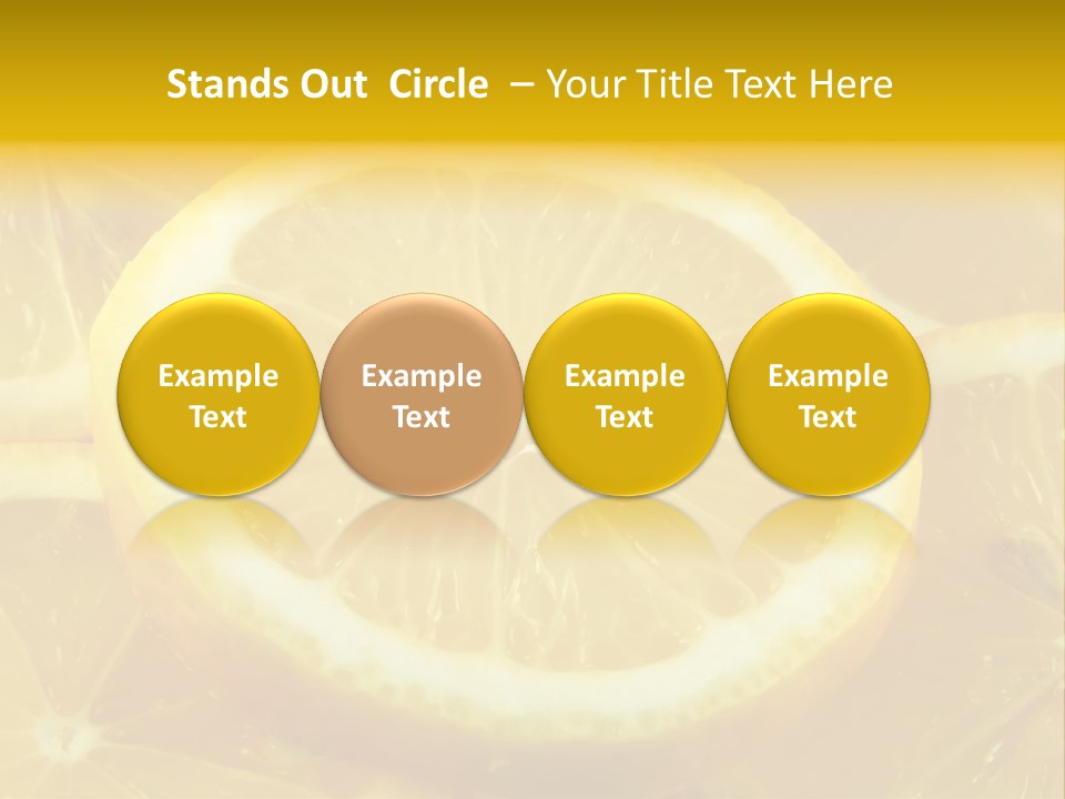 Close Citrus Fruity PowerPoint Template