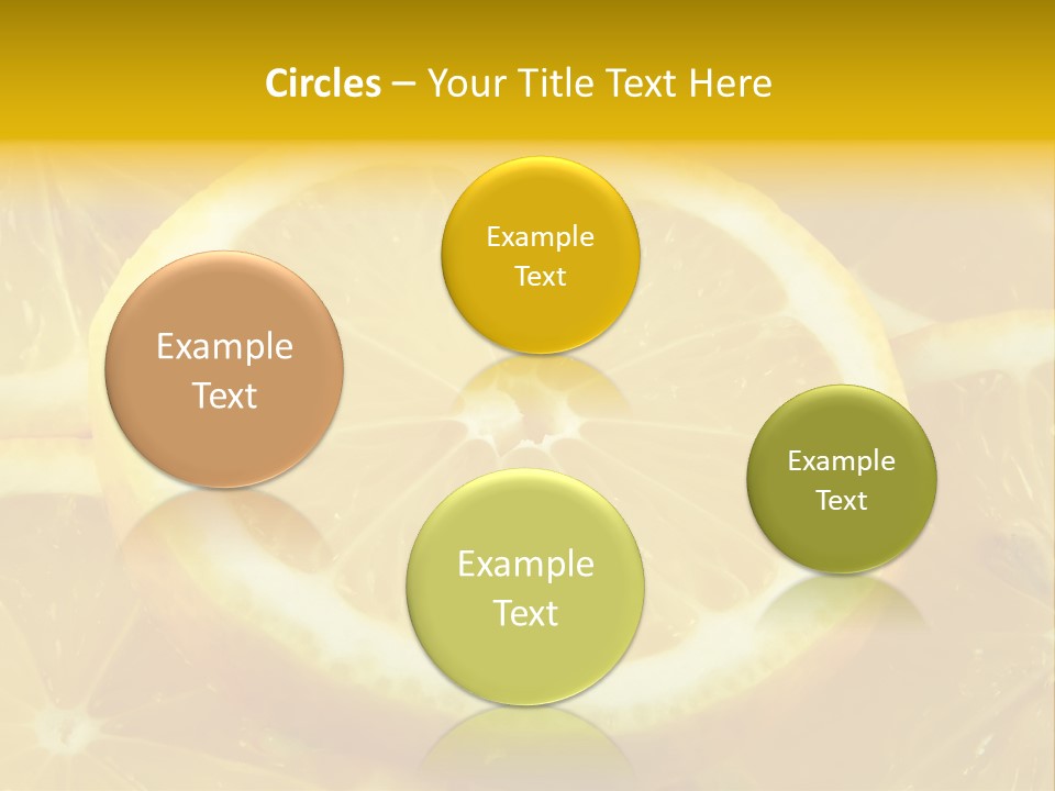 Close Citrus Fruity PowerPoint Template