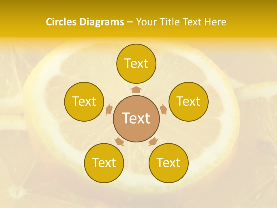 Close Citrus Fruity PowerPoint Template