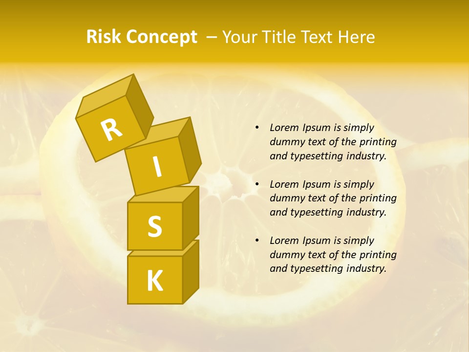 Close Citrus Fruity PowerPoint Template