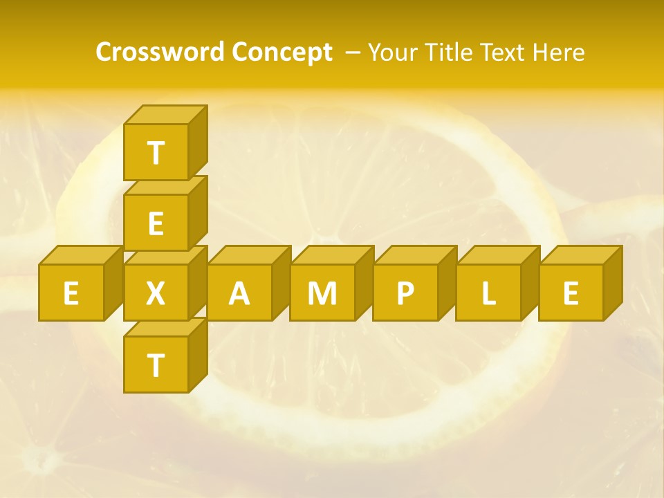 Close Citrus Fruity PowerPoint Template