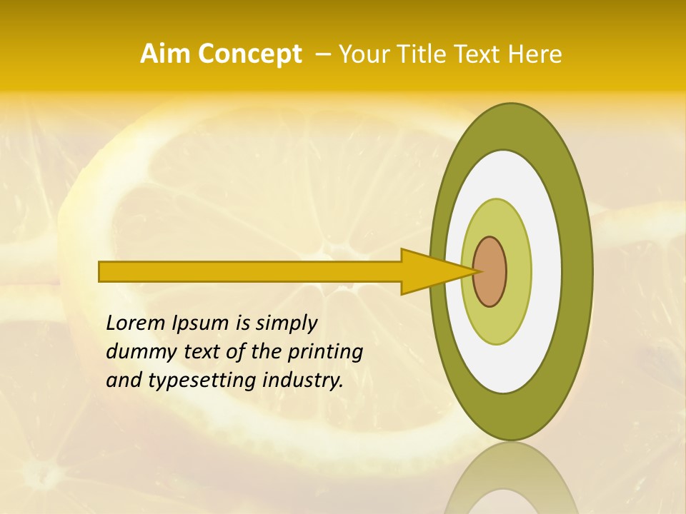 Close Citrus Fruity PowerPoint Template