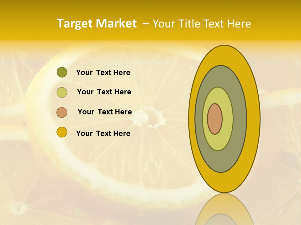 Close Citrus Fruity PowerPoint Template