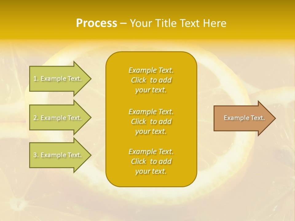 Close Citrus Fruity PowerPoint Template