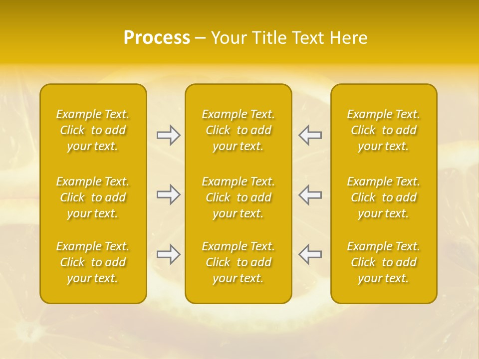 Close Citrus Fruity PowerPoint Template
