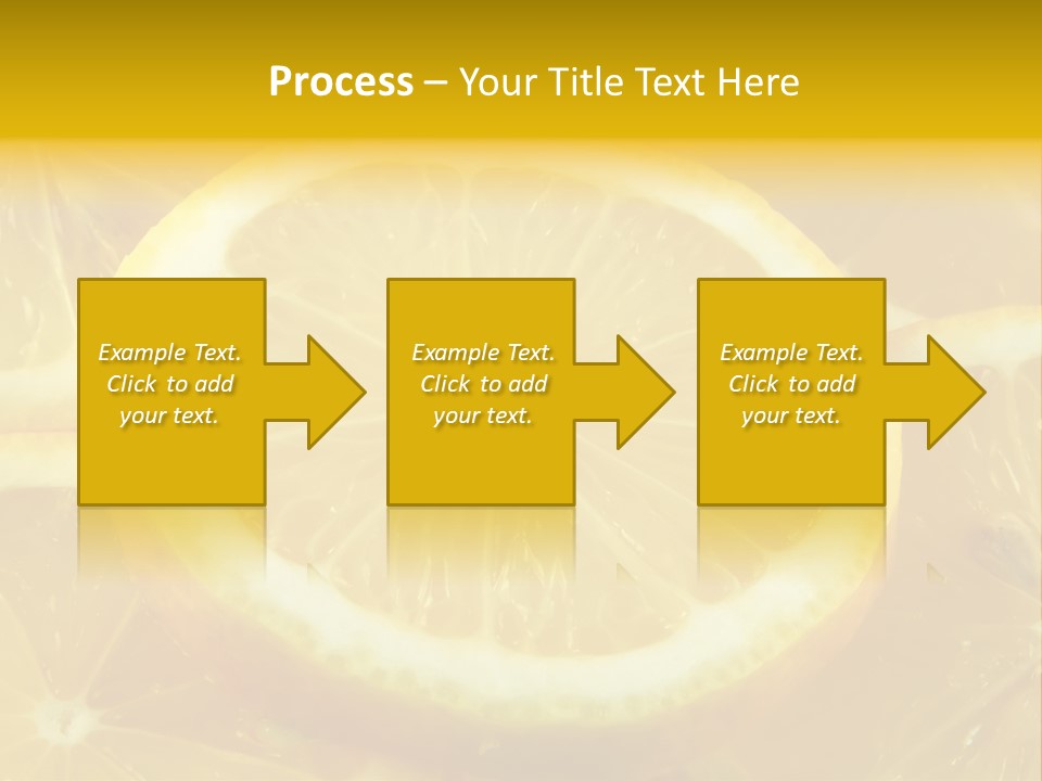 Close Citrus Fruity PowerPoint Template