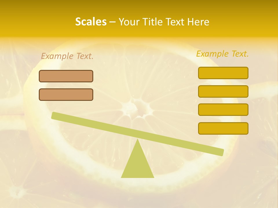 Close Citrus Fruity PowerPoint Template