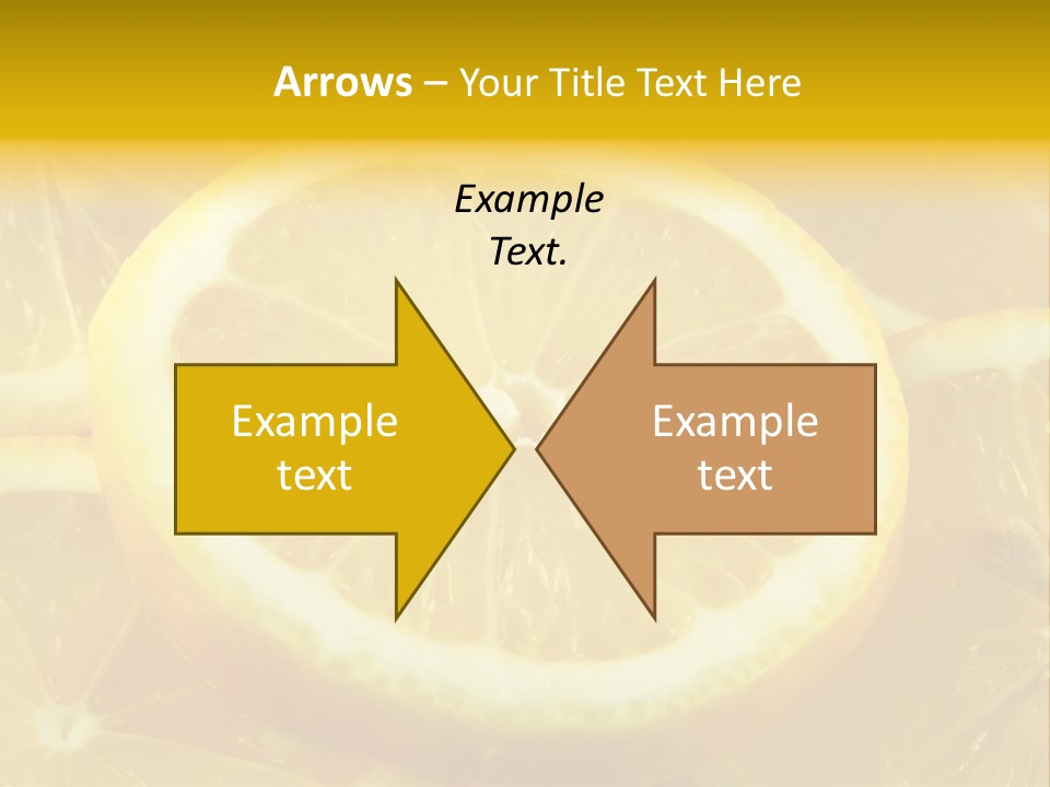 Close Citrus Fruity PowerPoint Template