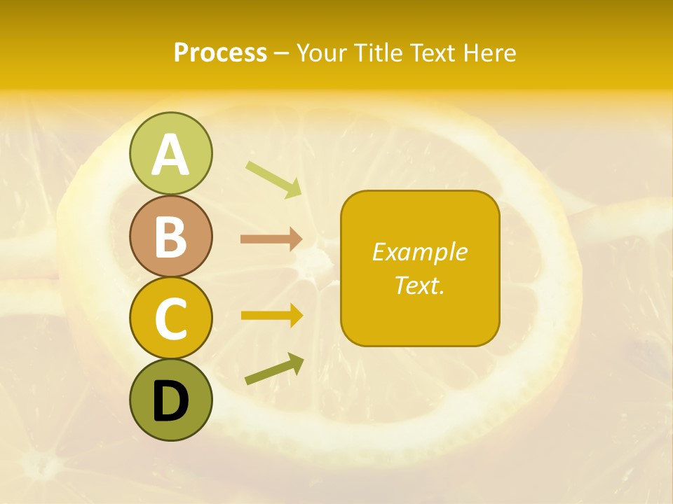 Close Citrus Fruity PowerPoint Template