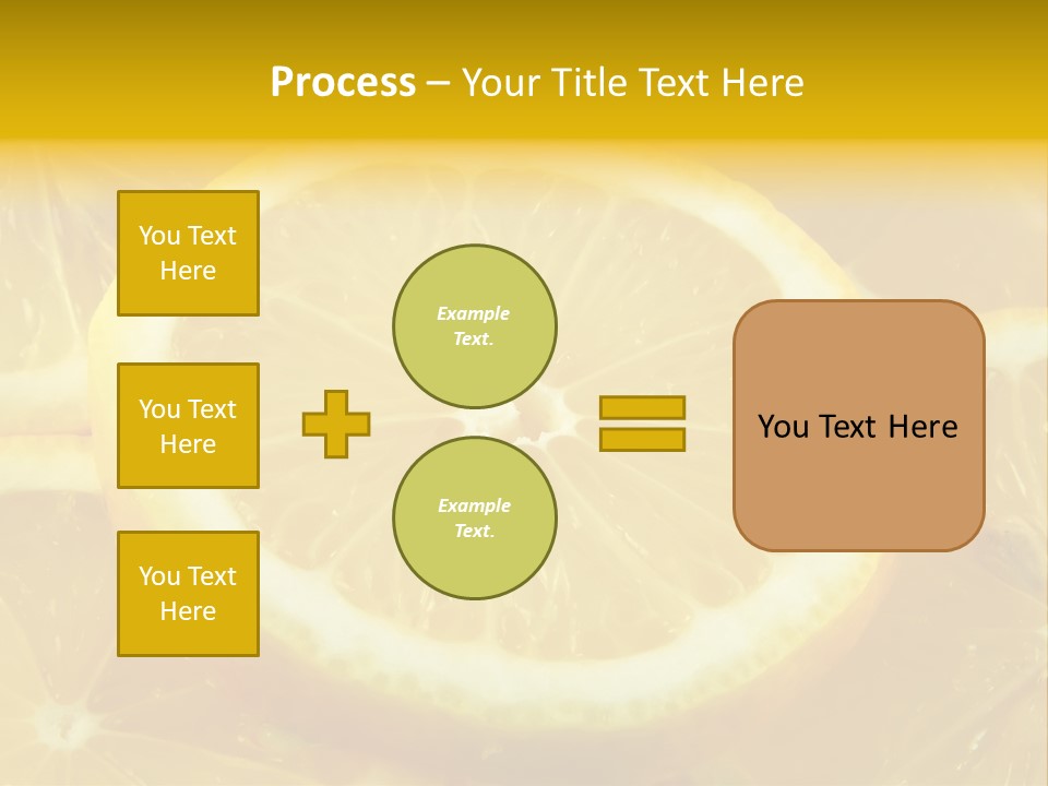 Close Citrus Fruity PowerPoint Template