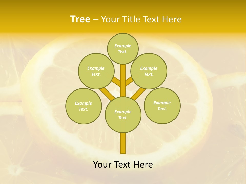 Close Citrus Fruity PowerPoint Template