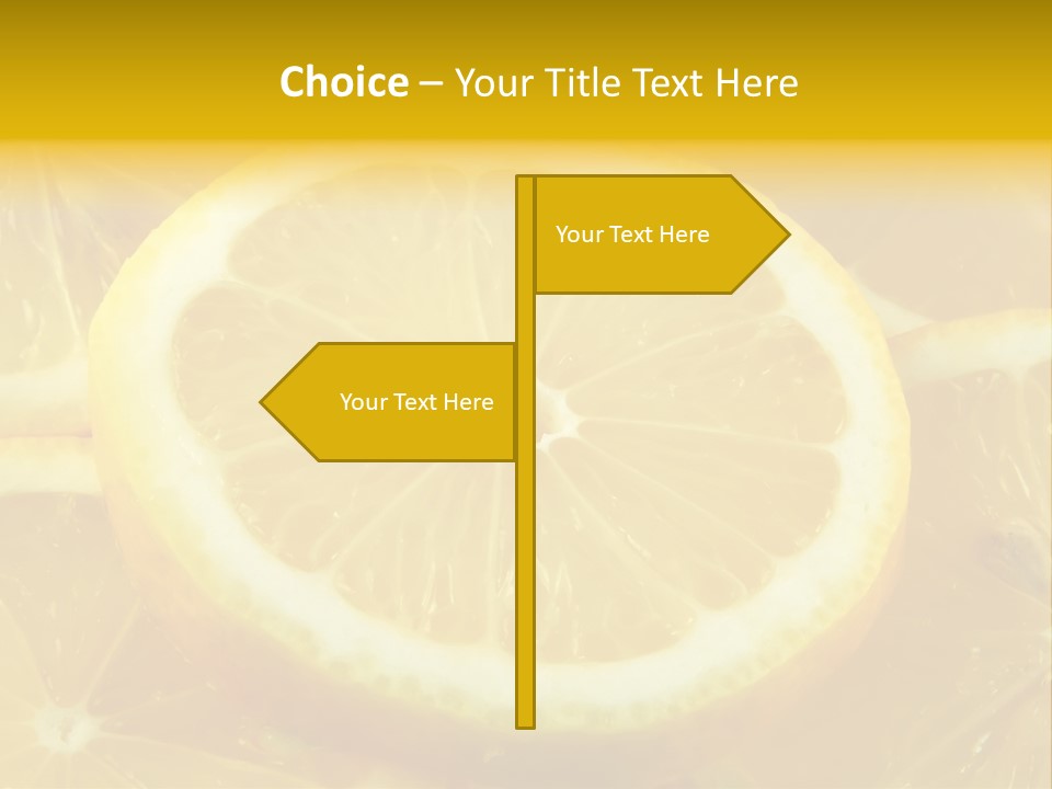 Close Citrus Fruity PowerPoint Template