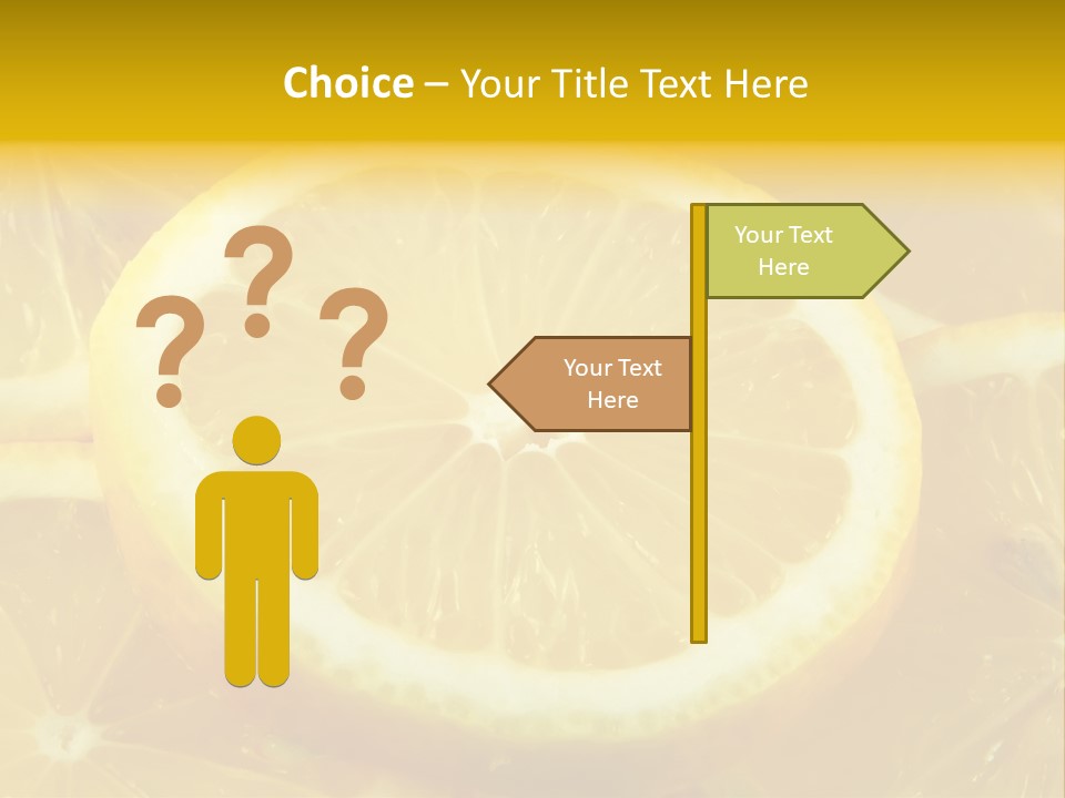 Close Citrus Fruity PowerPoint Template